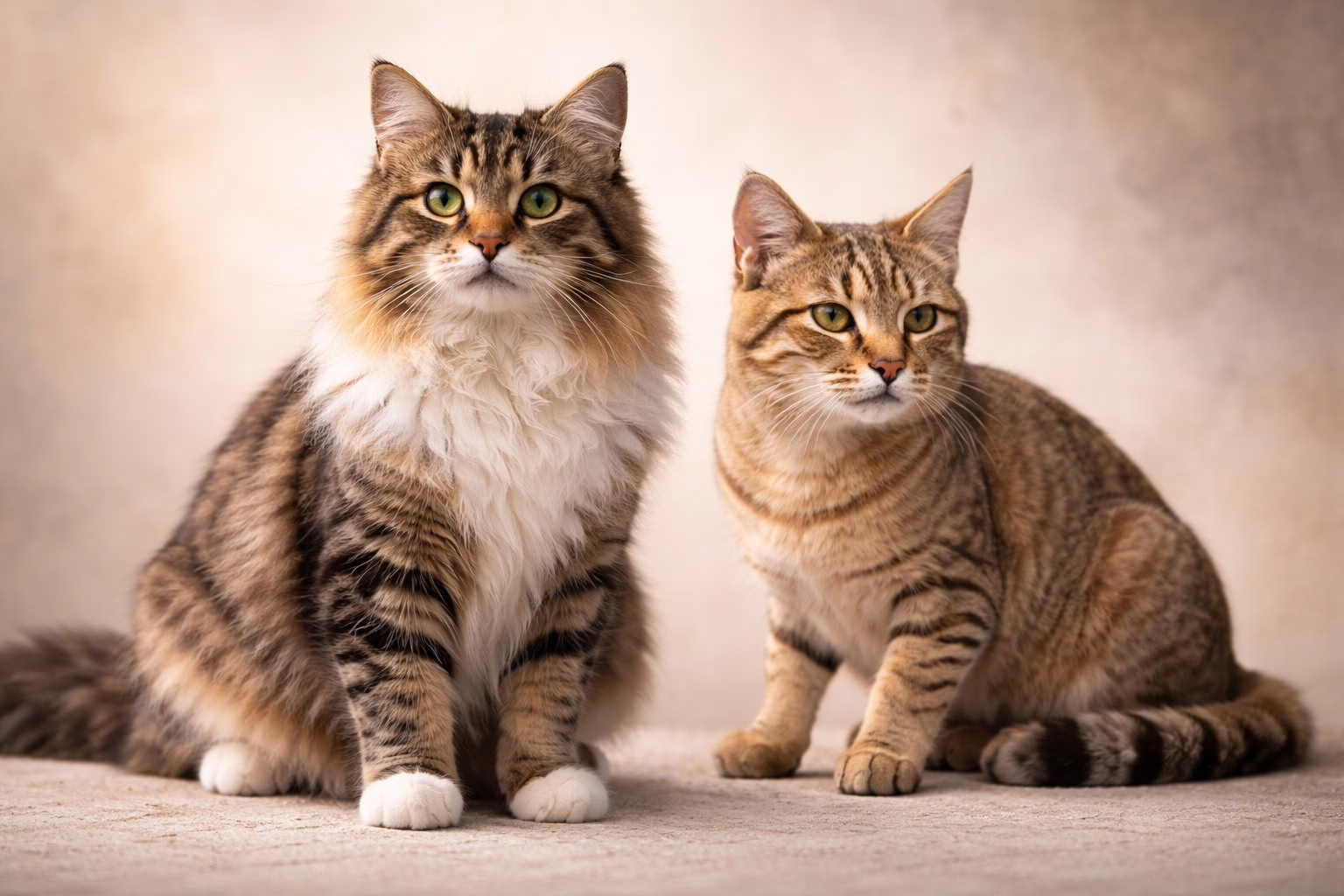 domestic cat compared to african wildcat