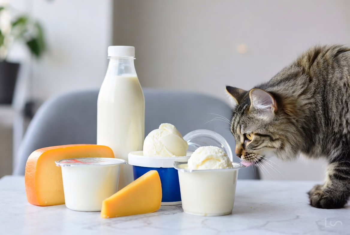 Common dairy foods that cats should avoid