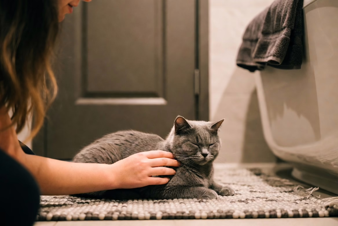 Brushing first prevents tangles and panic