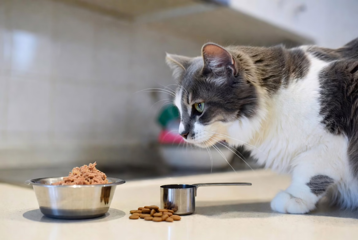 Measured meals help cats stay healthy and fit