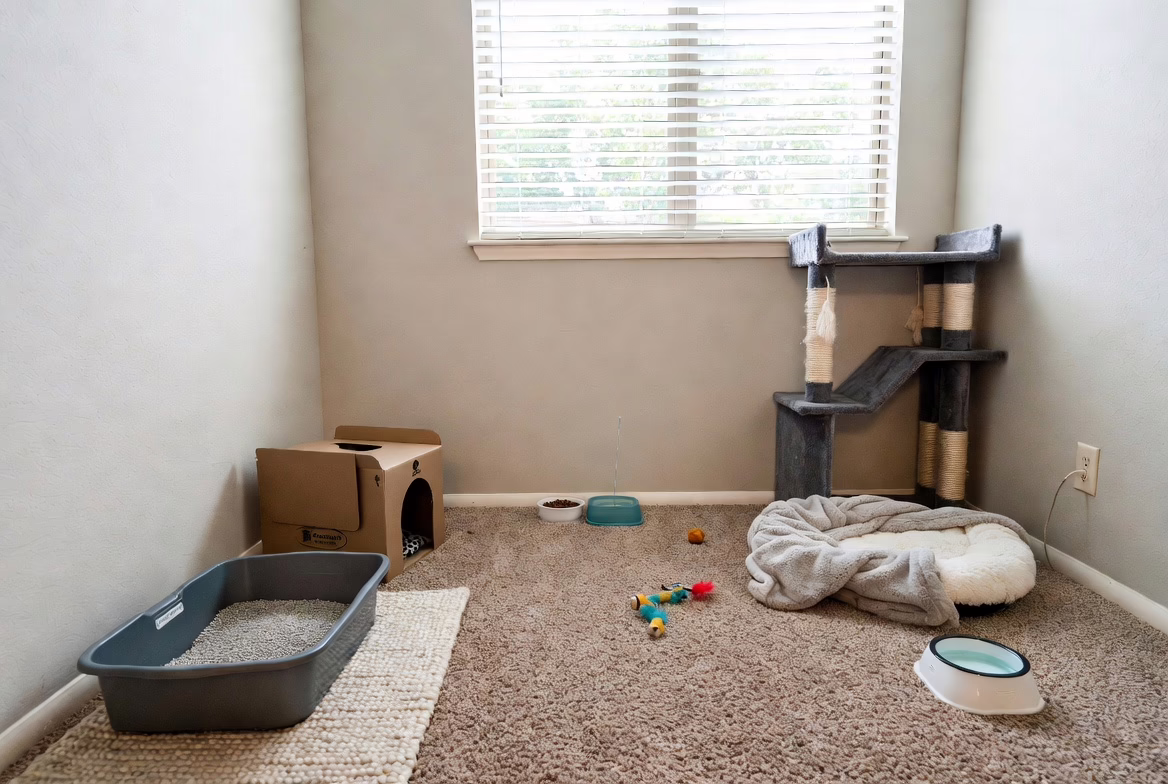 A safe separate room makes the first days easier