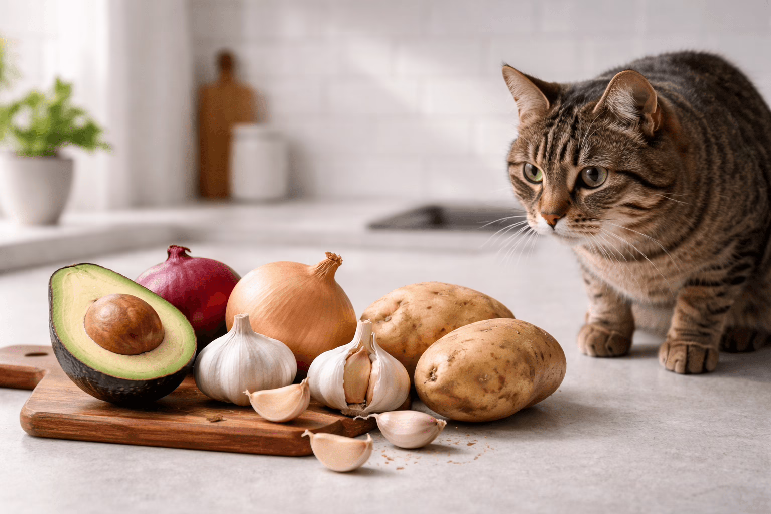 Toxic vegetables that are dangerous for cats